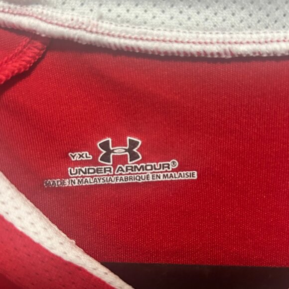 Under Armour Match 2.0 jersey, red, youth XL - Picture 3 of 6